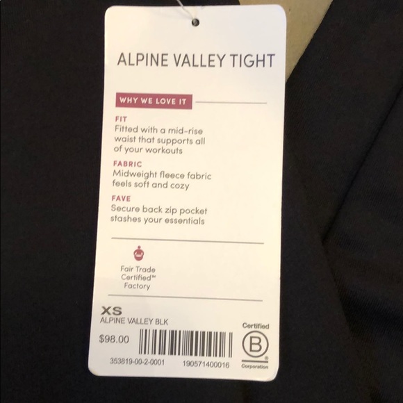 NWT Athleta Alpine Valley Tight - Picture 2 of 12